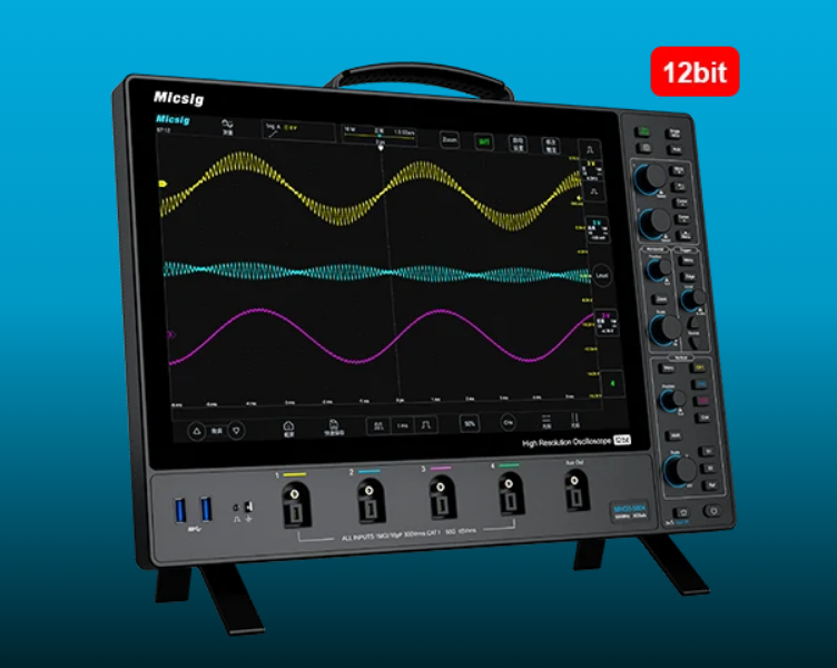 500MHz 4ch 12bit 高分解能オシロスコープ