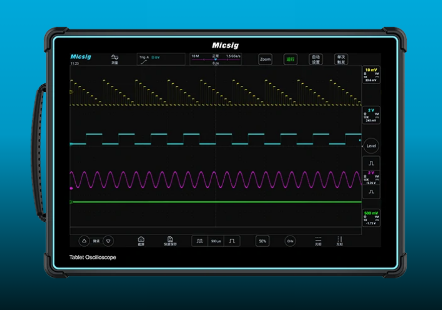 500MHz 4ch タブレットオシロスコープ